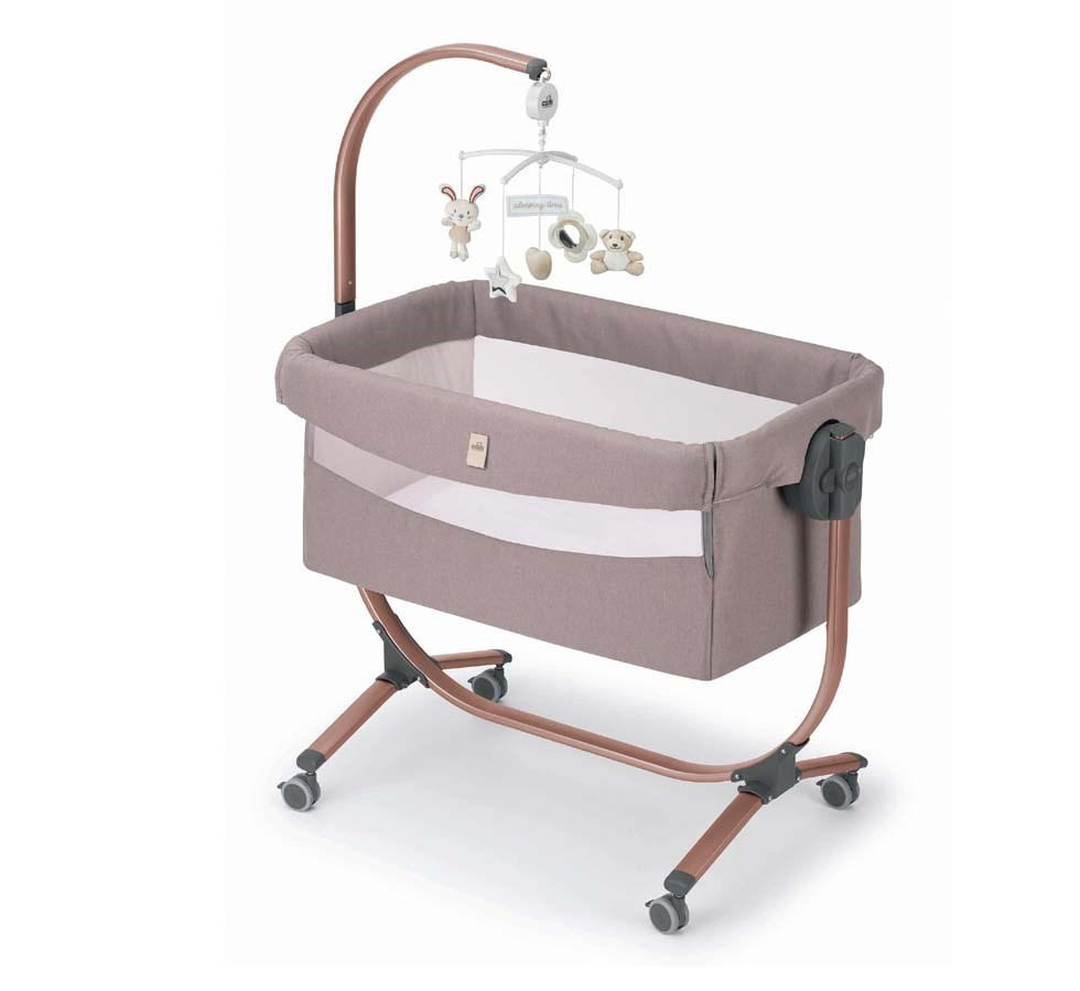 BABY-BEISTELLBETT höhenverstellbar Cullami - Rosa, Kunststoff/Textil - Cam il Mondo del Bambino S.p.A.