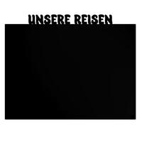MAGNETTAFEL Unsere Reisen Schwarz 100x80 cm - Schwarz, Metall (80/100/0.7cm) - ANWICAR