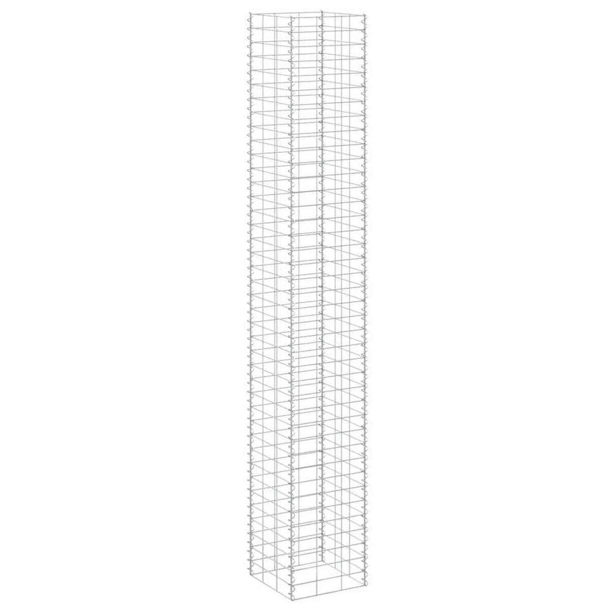 GABIONEN-HOCHBEETE 3er Set 30/30/200 Cm Eisen - Silberfarben, Metall (30/200/30cm) - vidaXL