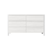 HOLZKOMMODE Modena Low 150, Weiß - Weiß, Holz/Buchenholz (150.5/91.5/45cm) - Visby