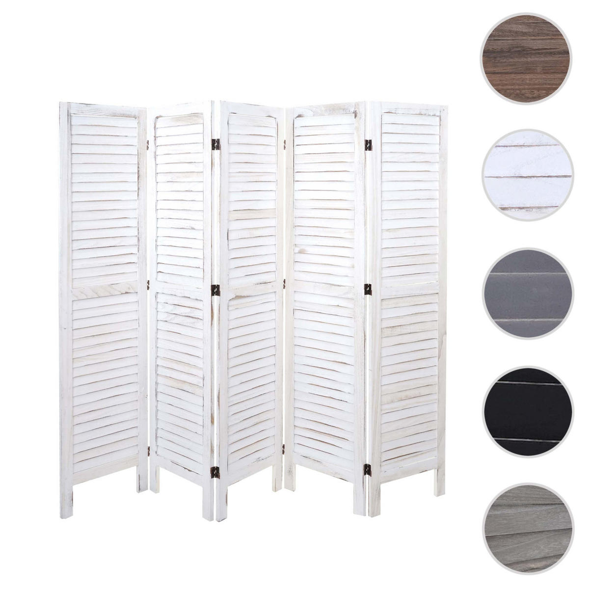 PARAVENT Weiß - Weiß, Holz (200/170/2cm) - MCW