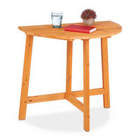 KLAPPTISCH - Hellbraun, Holz (50/80/74cm) - Relaxdays