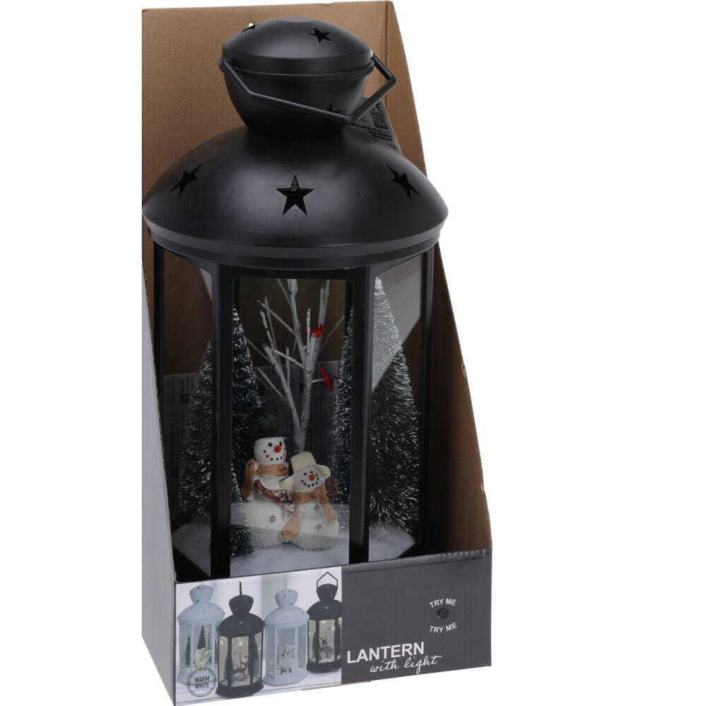 LATERNE 43 cm - Schwarz, Kunststoff (21.5/43/21.5cm) - Home Styling Collection