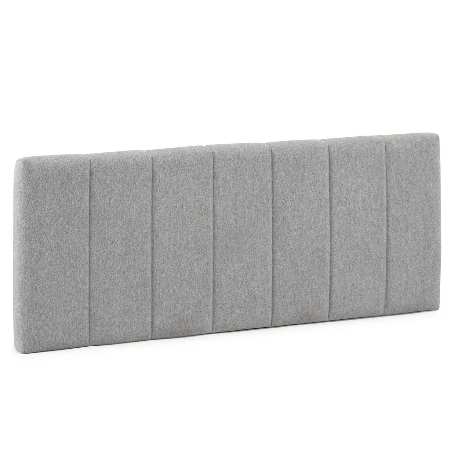 KOPFTEIL 160x60 cm Creta Grau - Grau, Textil (8/60/160cm) - VS Venta-stock