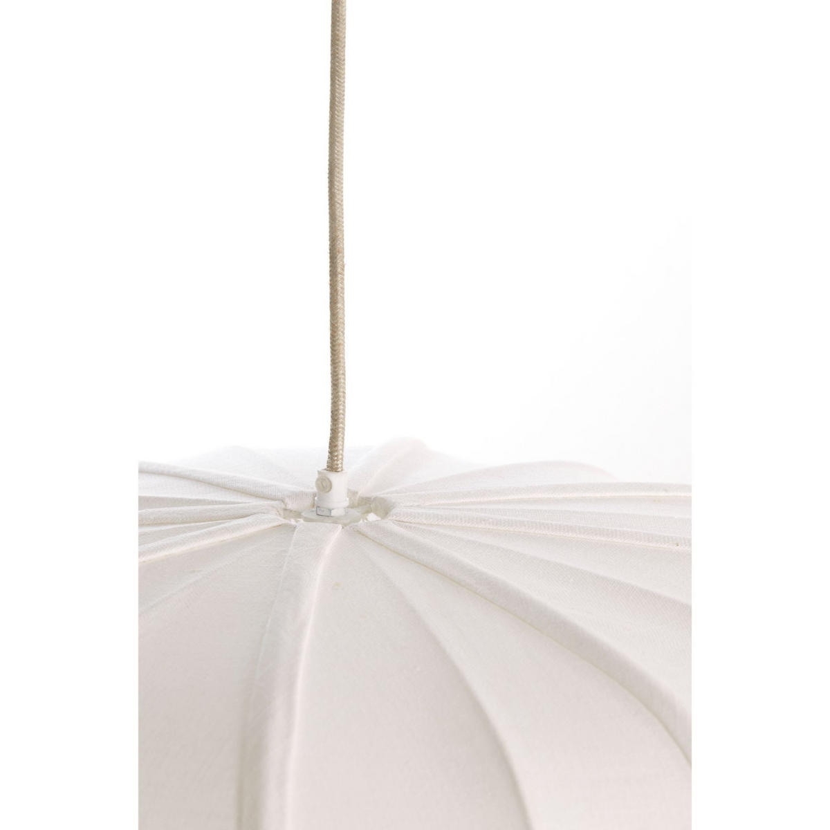 PENDELLEUCHTE ZUBEDO Weiß 60/60/45 cm - Weiß, Textil (60/60/45cm) - Light & Living