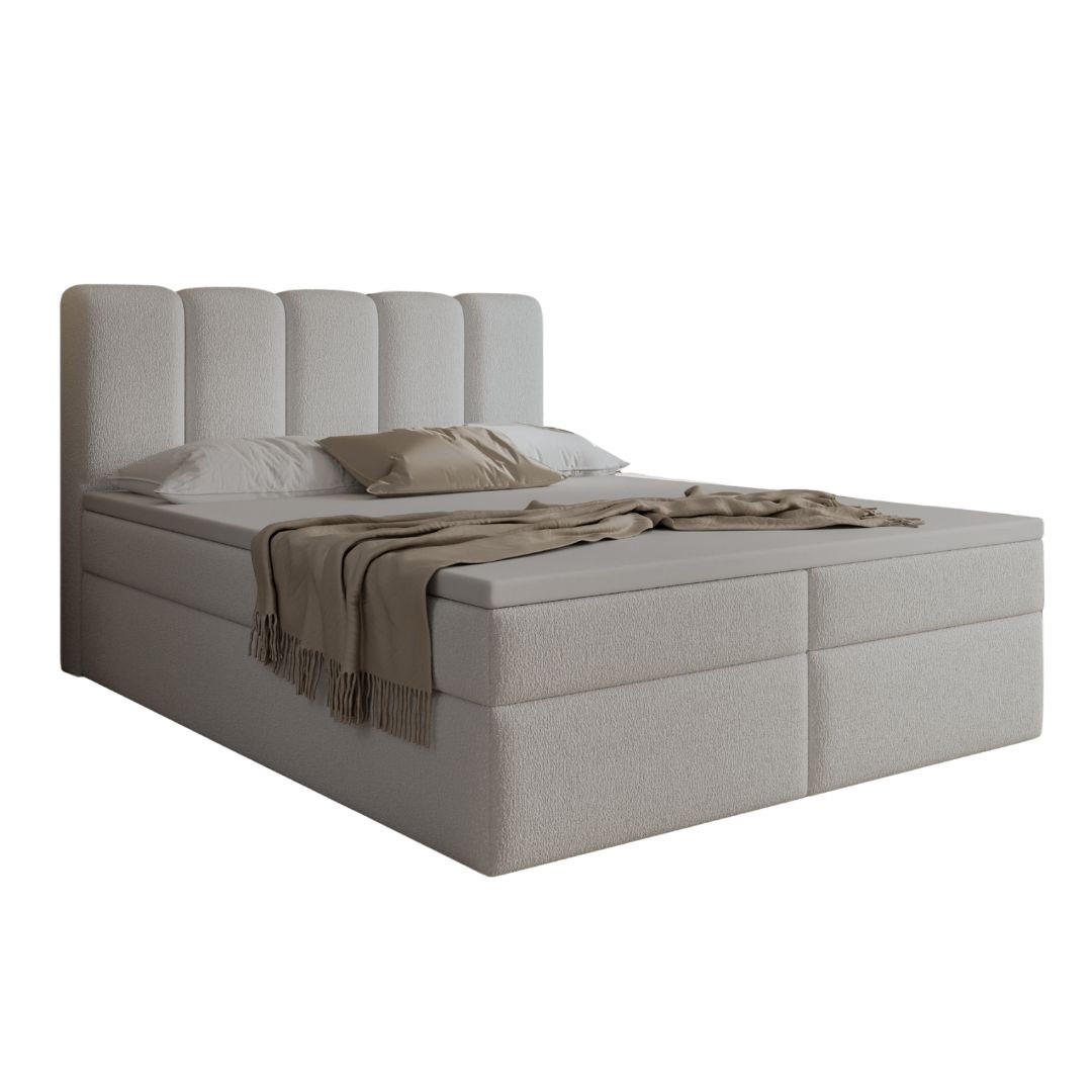 BOXBETT 120x200 Grau BELLO - Grau, Holzwerkstoff (120/200cm) - Compleo24