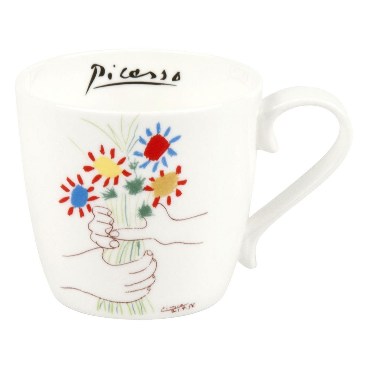 KAFFEEBECHER Picasso Le Bouquet de lAmitié Becher - Naturfarben, Keramik (0.42L) - Könitz