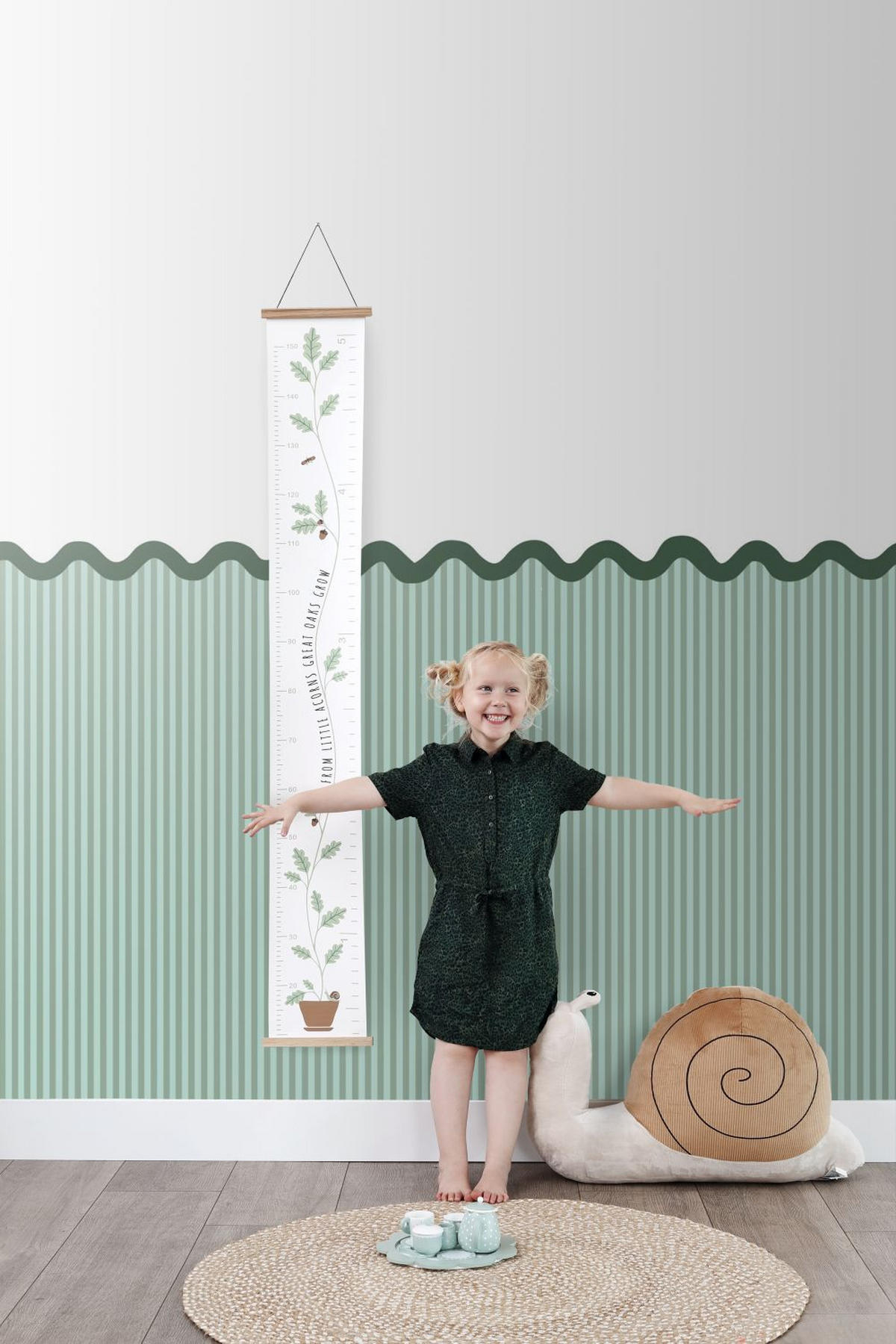 FOTOTAPETE halbhohe Wandverkleidung 2.5 x 2.79 m - Grün, Papier (250/279cm) - ESTAhome