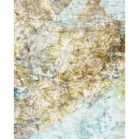 FOTOTAPETE Weltkarte 200 x 250 cm - Multicolor, Papier (200/250cm) - Sanders & Sanders