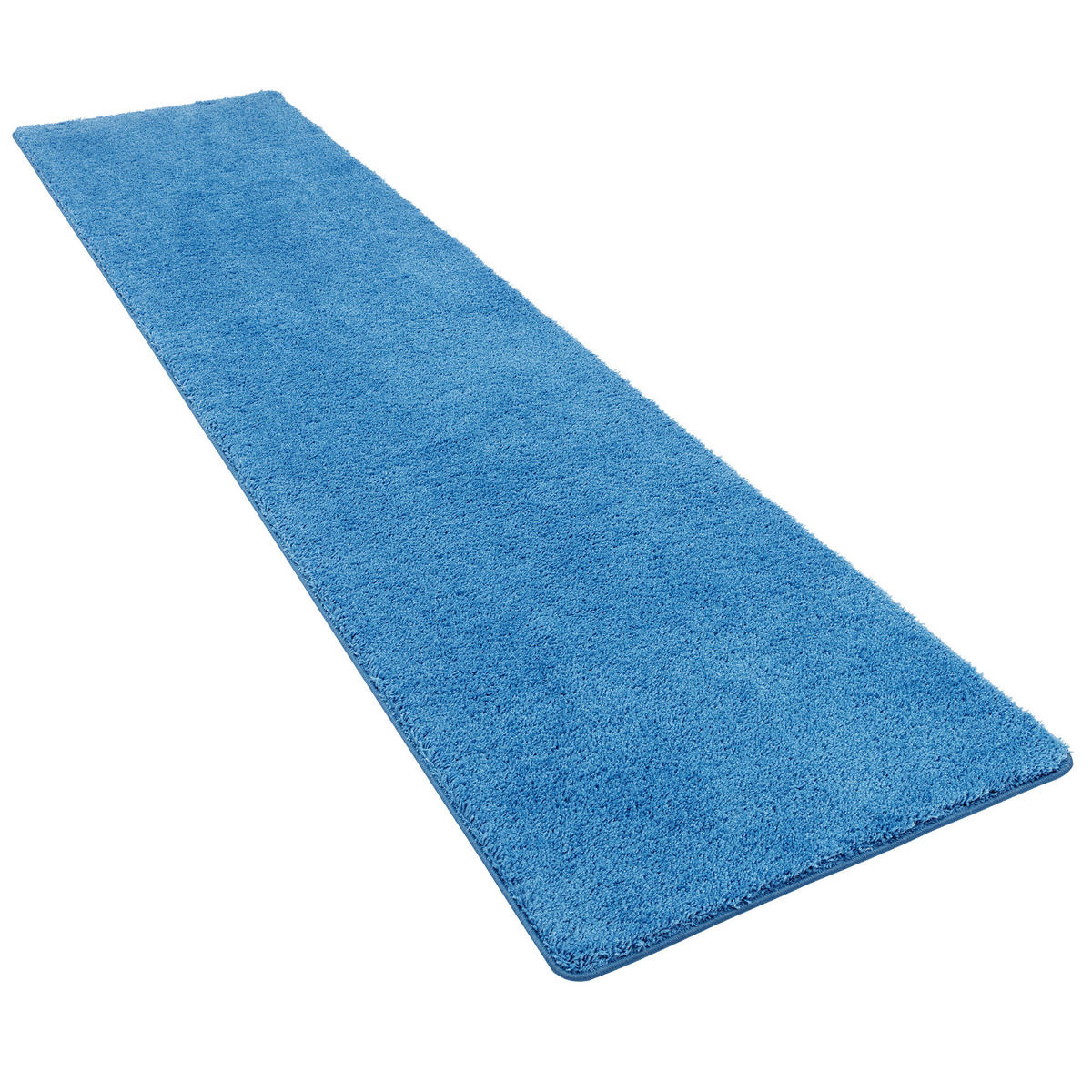 HOCHFLOR SHAGGY LÄUFER TEPPICH PALACE - Blau, Textil (100/400cm) - Snapstyle