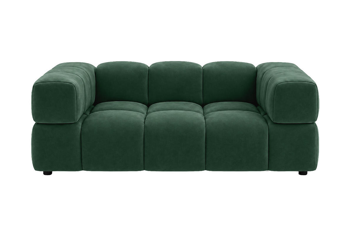 POHOVKA 2místná, velurová tkanina Bluvel, Zelená, Averro - zelená barva, dřevo (200/70/96cm) - Kaiser Möbel