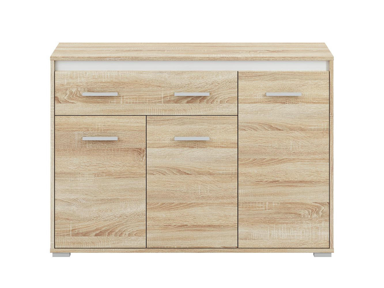 KOMMODE Avo Sonoma Eiche, Absetzung austauschbar 120 / 34 / 85cm - Braun/Sonoma Eiche, Holz/Holzwerkstoff (120/85/34cm) - Feldmann-Wohnen