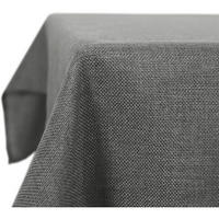 TISCHDECKE Leinenoptik Grau 250 x 140 cm - Anthrazit, Textil (250/140/1cm)