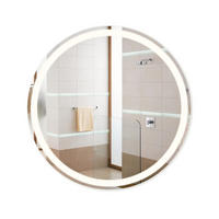 BADEZIMMERSPIEGEL Mainz mit LED-Leuchte Ø70 cm - Weiß, Glas (70/2.5/70cm) - Nettlife