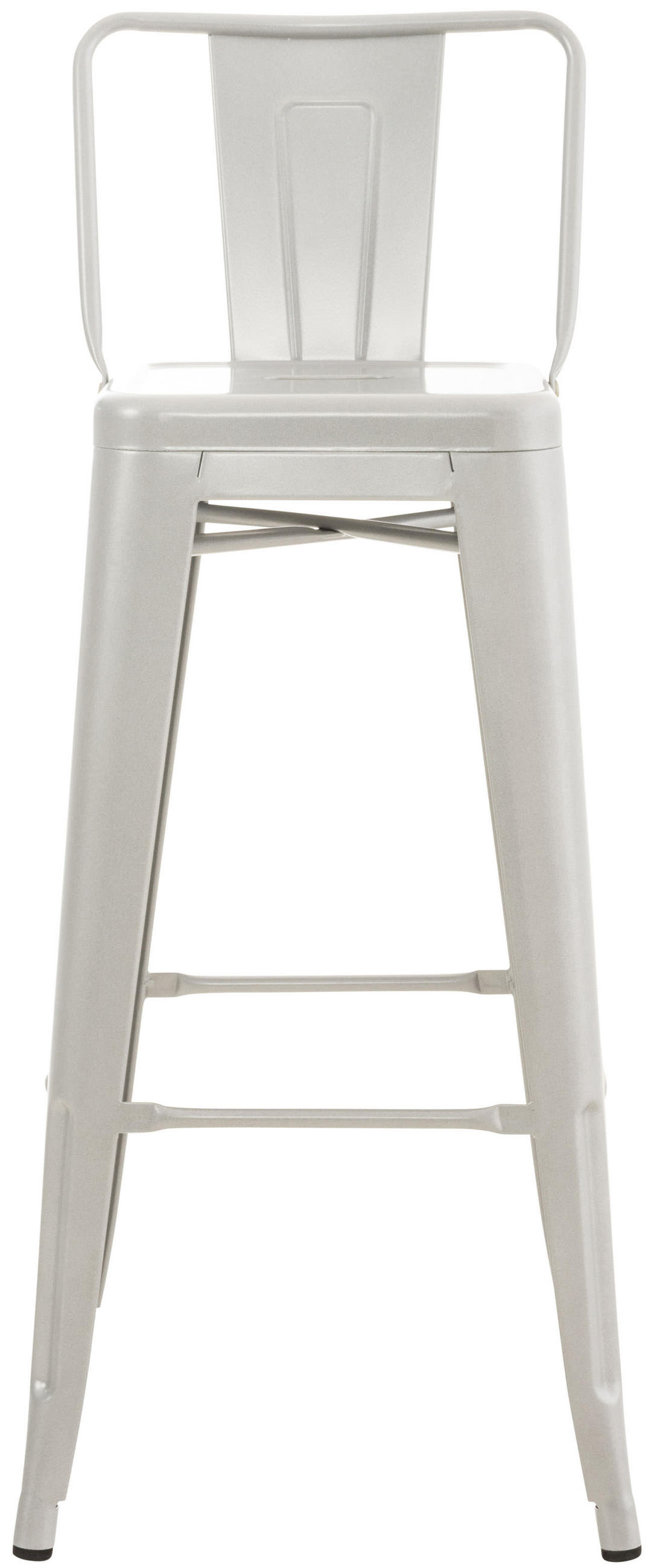 BARHOCKER 2er Set Metall silber - Silberfarben, Metall (44/96/43cm) - CLP