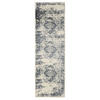 VINTAGE-LÄUFER Suki 80/240 cm - Blau/Creme, Kunststoff (80/240cm) - benuta