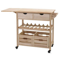 SERVIERWAGEN Buche Dekor - Buchefarben, Holz (119/89/89cm) - MCW