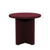 BEISTELLTISCH - Burgunderrot - Aubergine, Holz (50/50/45cm) - Drawer
