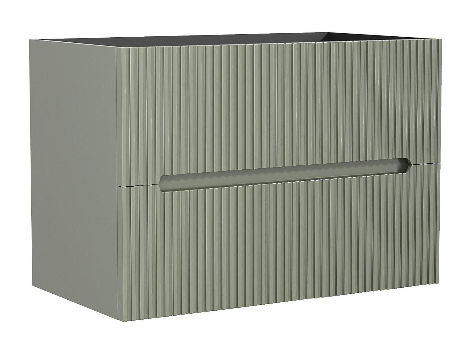 WASCHBECKENUNTERSCHRANK - 80cm x 45.5cm - MDF - grün - PAVANI - Grün, Holz (80/55/45.5cm) - Vente-Unique