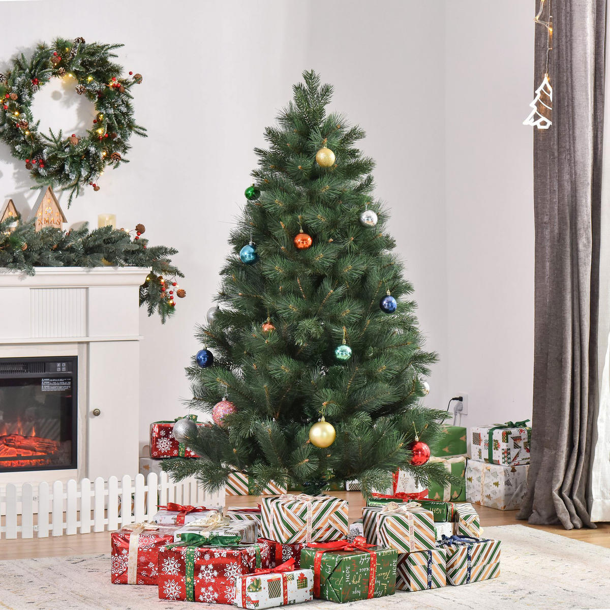 WEIHNACHTSBAUM DE-41538 180 cm, 375 Nadeln Grün - Grün, Kunststoff (180cm) - ComfortXL