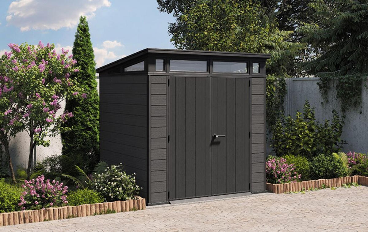 GARTENHAUS Cortina - Grau, Kunststoff (218/226/216cm) - Keter
