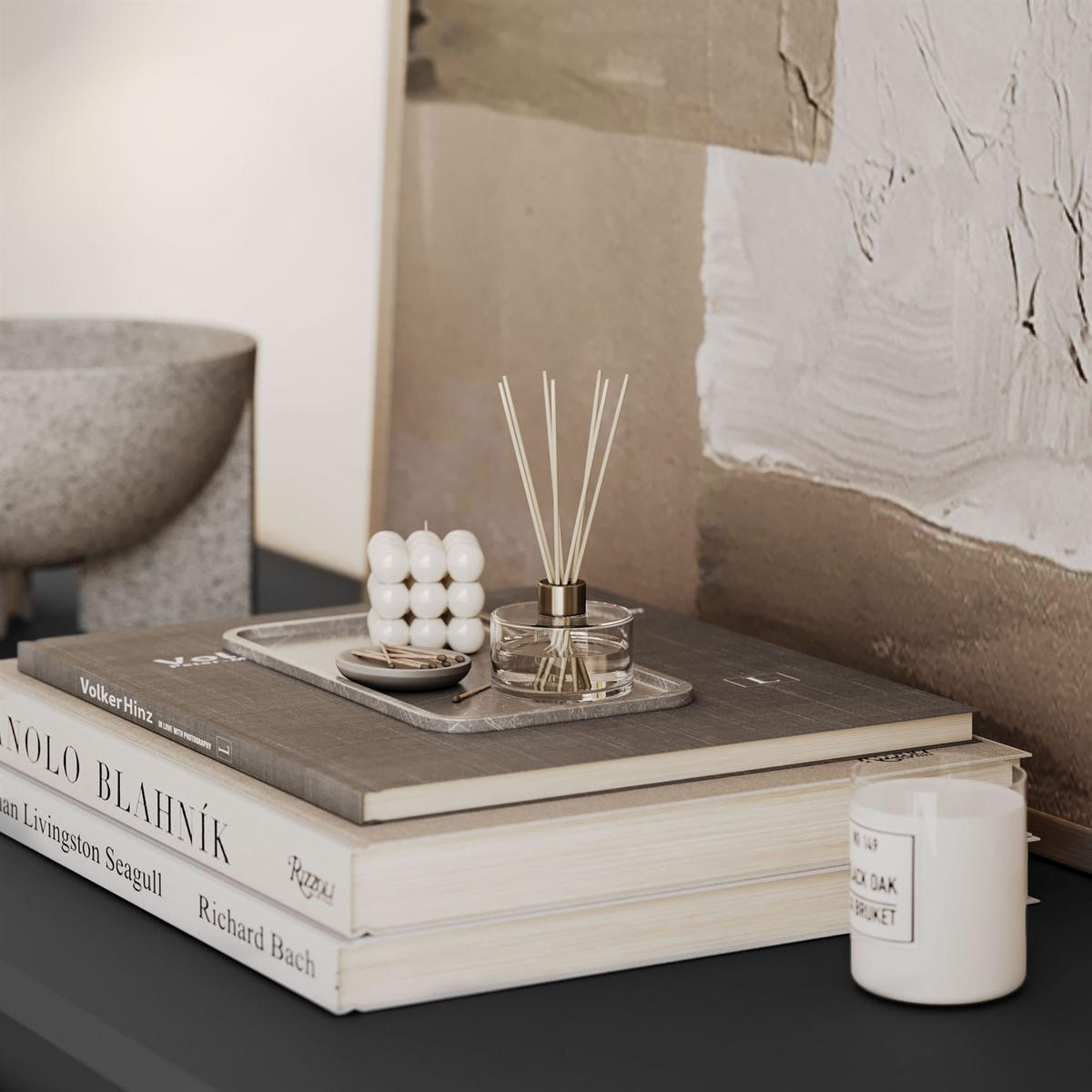 Sideboard HANA M6 Artisan Eiche / Anthrazit 120cm - Eiche Artisan, Holzwerkstoff (120/74.4/30cm) - Lookway