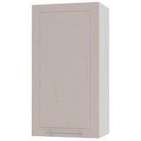 KÜCHENHÄNGESCHRANK Kvantum W4/45 Weiß / Kaschmir Matt 50 / 32,5 / 96cm - Kaschmir/Weiß, Holz/Holzwerkstoff (50/96/32.5cm) - Feldmann-Wohnen