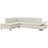 ECKSOFA mit Ottomane links Kaye Flachgewebe beige - Beige, Kunststoff (190/270cm) - 58aufmkessel