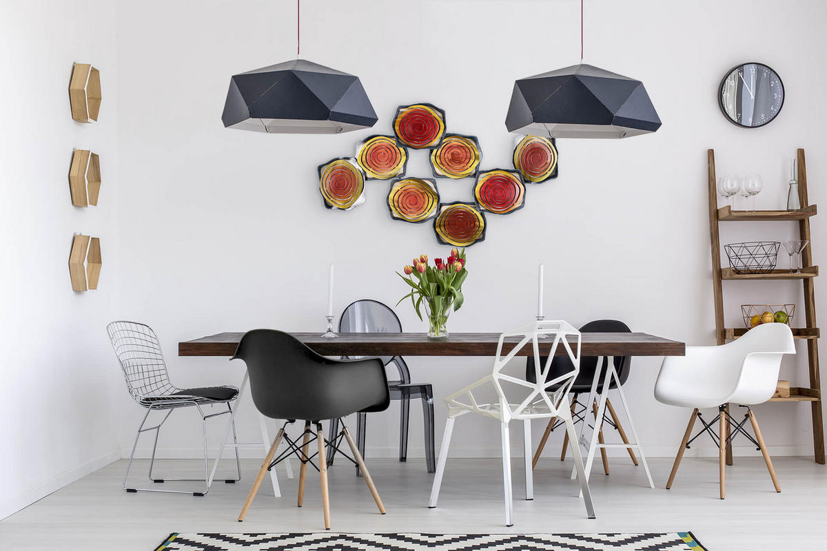 WANDDEKO Rot 124/69 cm - Rot, Metall (5.8/69/8cm) - KUNSTLOFT