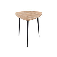 COUCHTISCH ELSA - Beige/Schwarz, Holz/Metall (60/60/57cm) - SAM