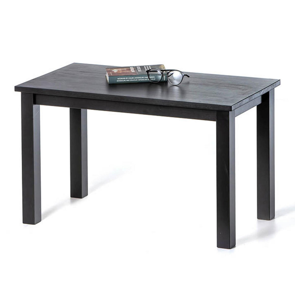 COUCHTISCH Massivholz 38/75/45 cm - Schwarz, Holz (38/75/45cm) - hagge home