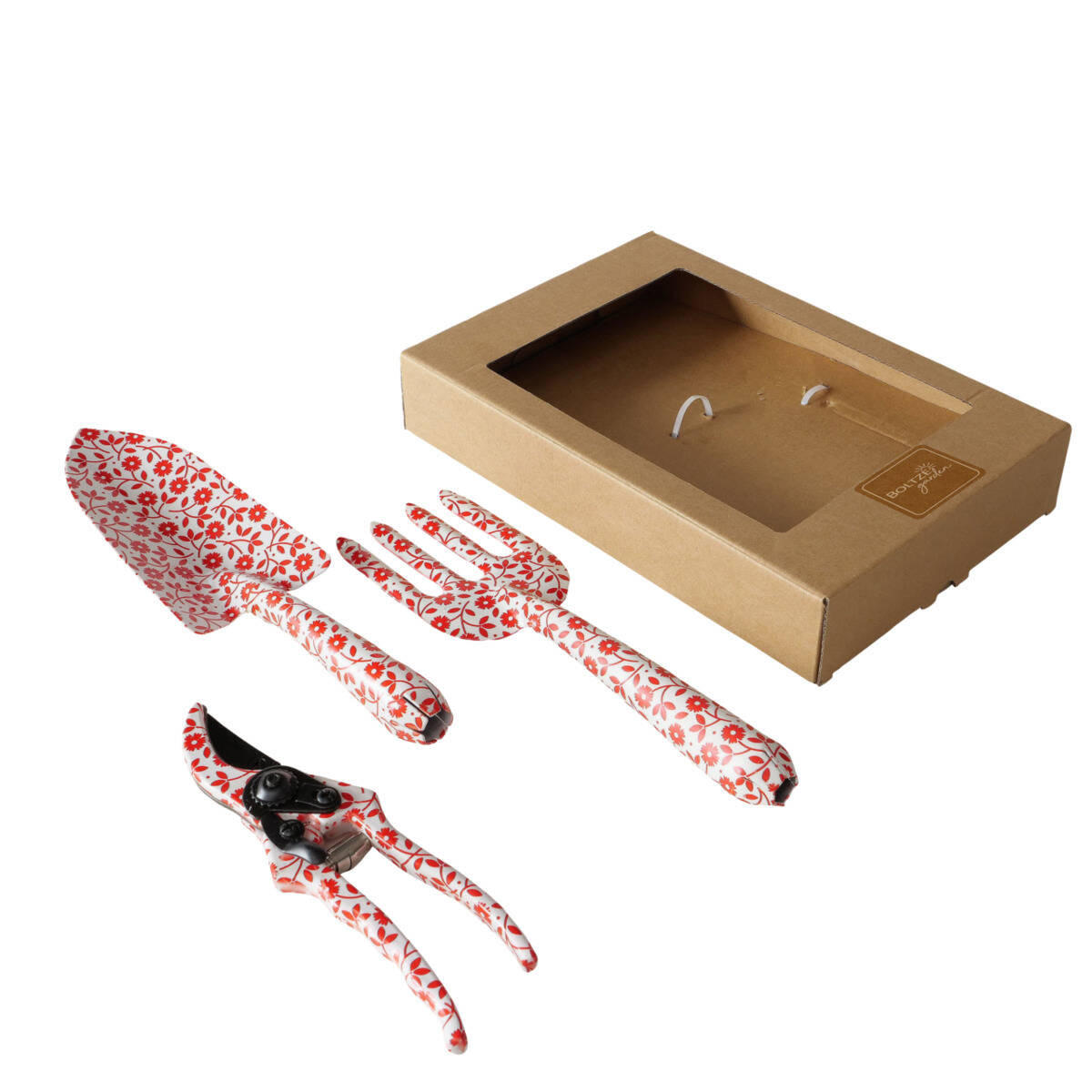 GARTENWERKZEUGE Lilly 3er-Set - Rot, Metall (3/8/28cm)