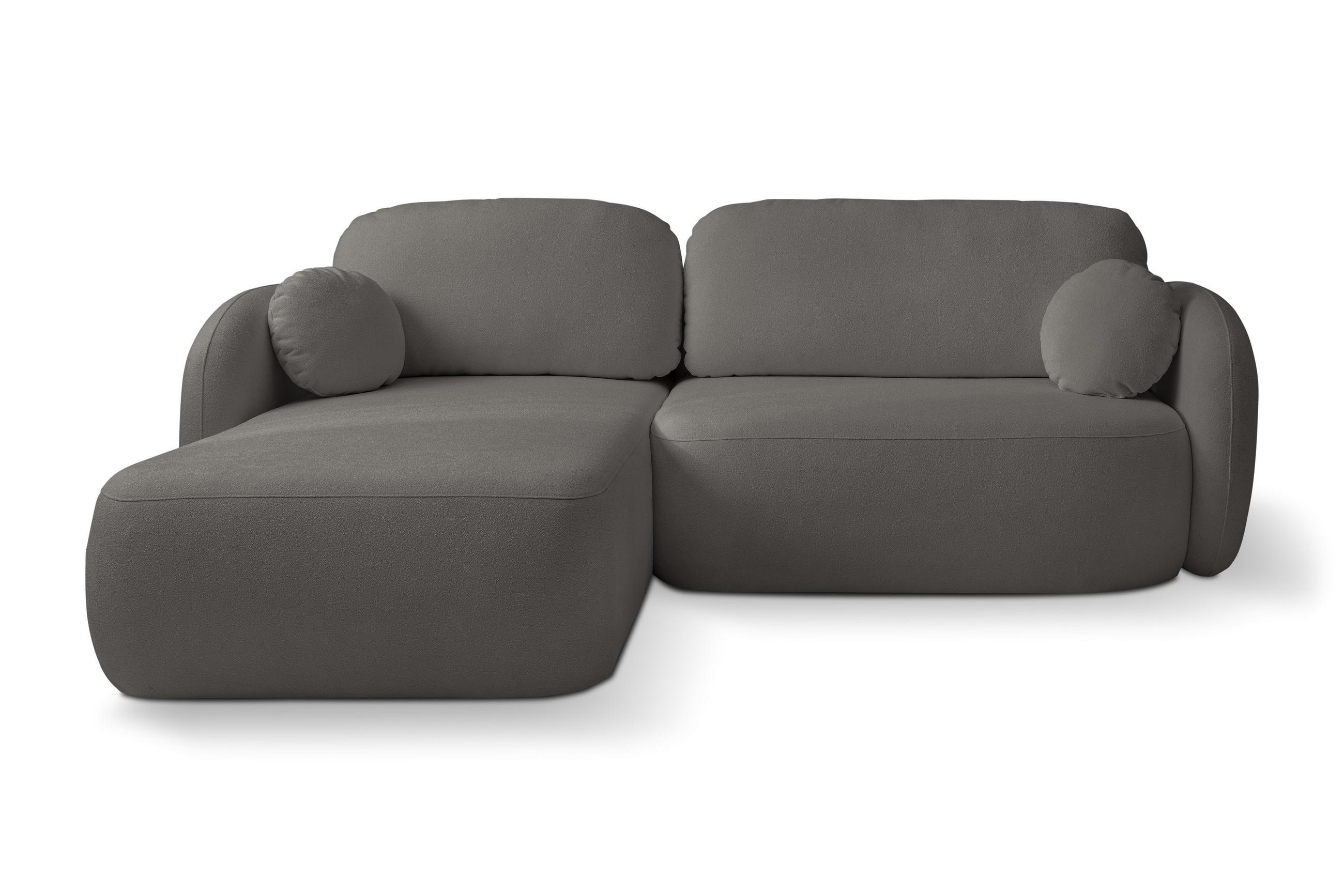 Masseno Ecksofa Grau 248x174 cm