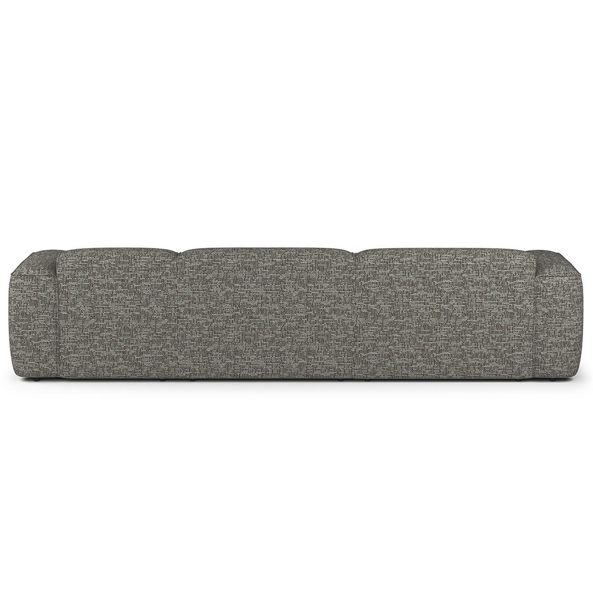 3-SITZER ECKSOFA mit Longchair - Schwarz/Grau, Kunststoff/Textil (317/173cm) - home24