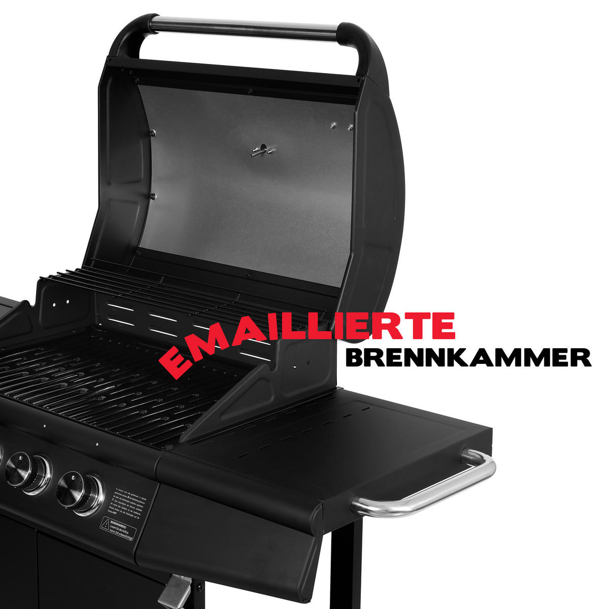 GASGRILL RED 4+1 - Schwarz, Metall (135/114/54cm) - TAINO