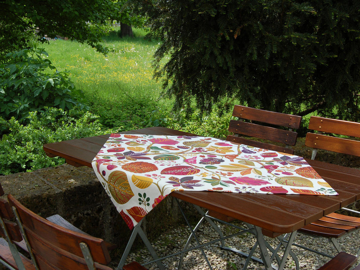 KISSENHÜLLE Rund Zauberwald elfenbein-bunt Baumwolle 40 cm Ø - Ecru/Multicolor, Textil (40/40cm) - beties Heimtextil