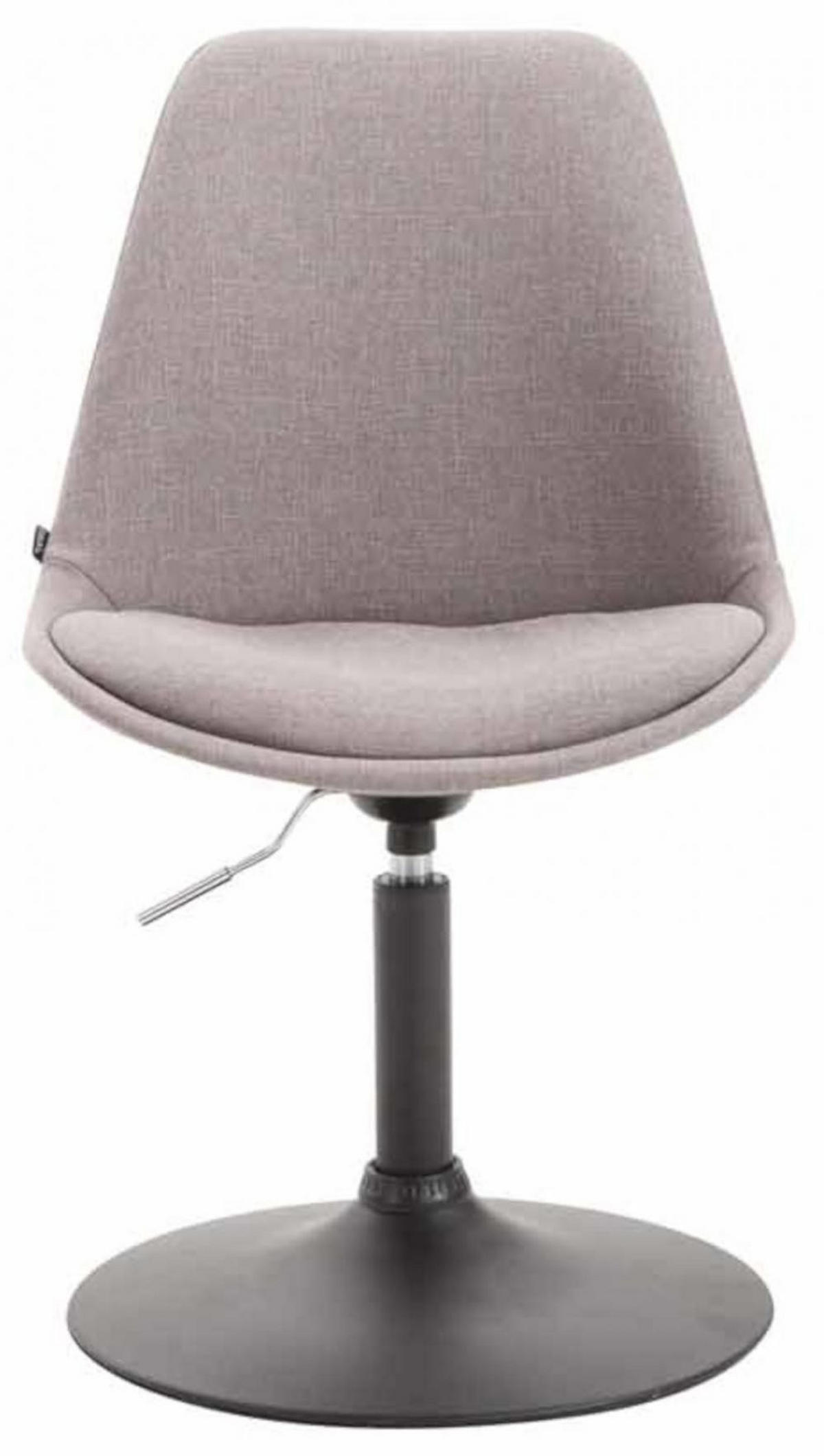 STUHL 4er Set Stoff grau - Schwarz/Grau, Textil/Metall (48/76/57cm) - CLP