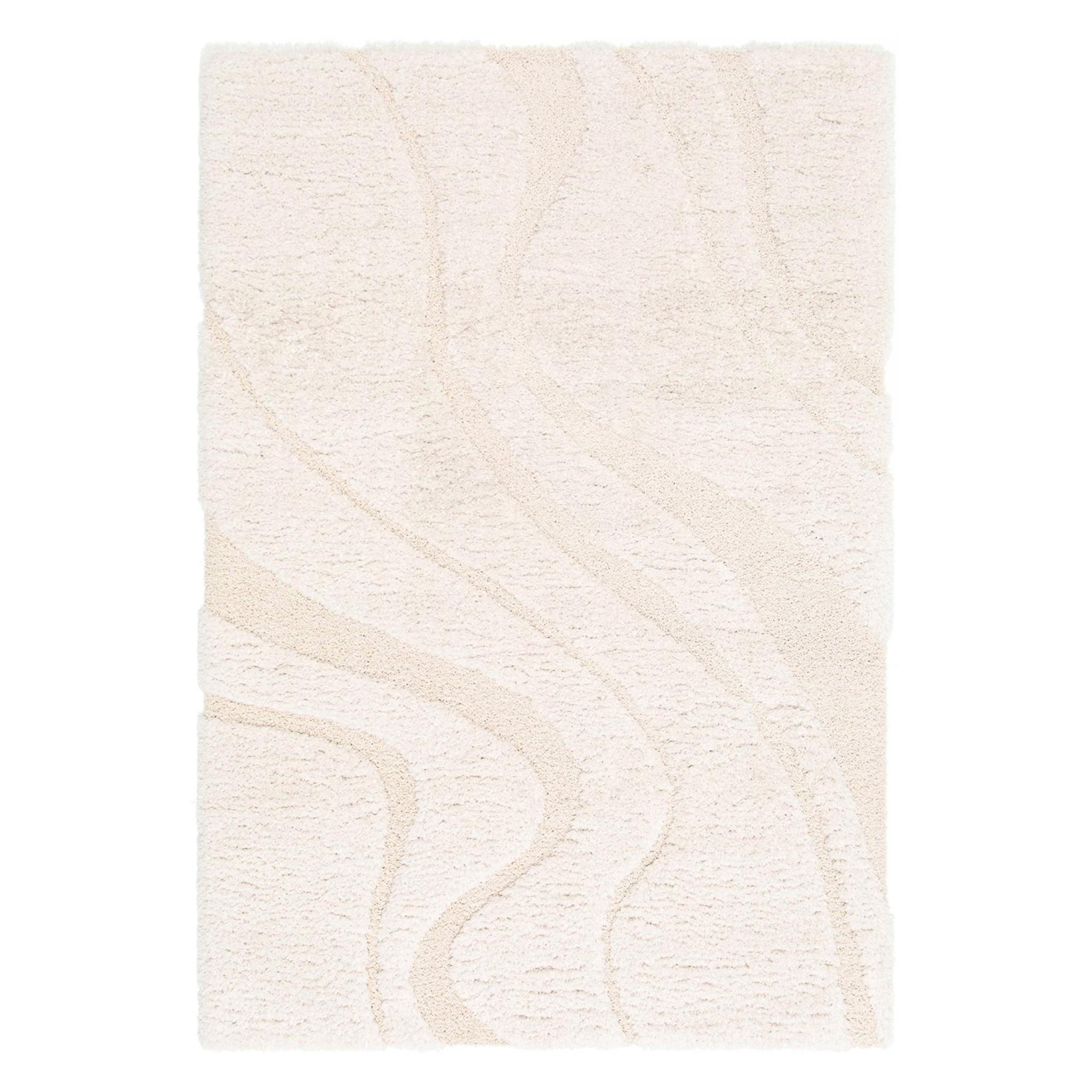 TEPPICH Alivio schneeweiß 160 x 230 x 1 cm - Weiß, Textil (160/230cm) - Vivaraise