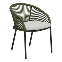 GARTENSTUHL, Noomi, Stühle Grün, Metall / Polyester, 64 x 58 x 77 cm - Grün, Metall (64/77/58cm) - ebuy24