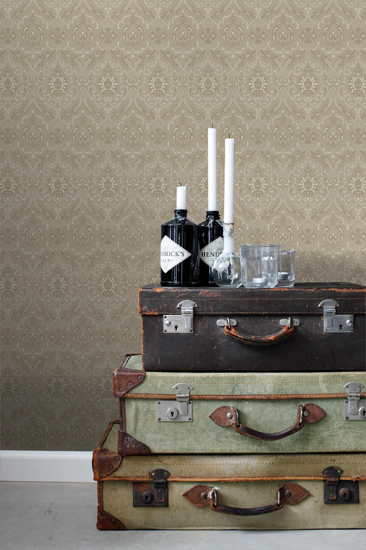 TAPETE Ornamente 50 x 900 cm - Beige, Papier (50/900cm) - ESTAhome