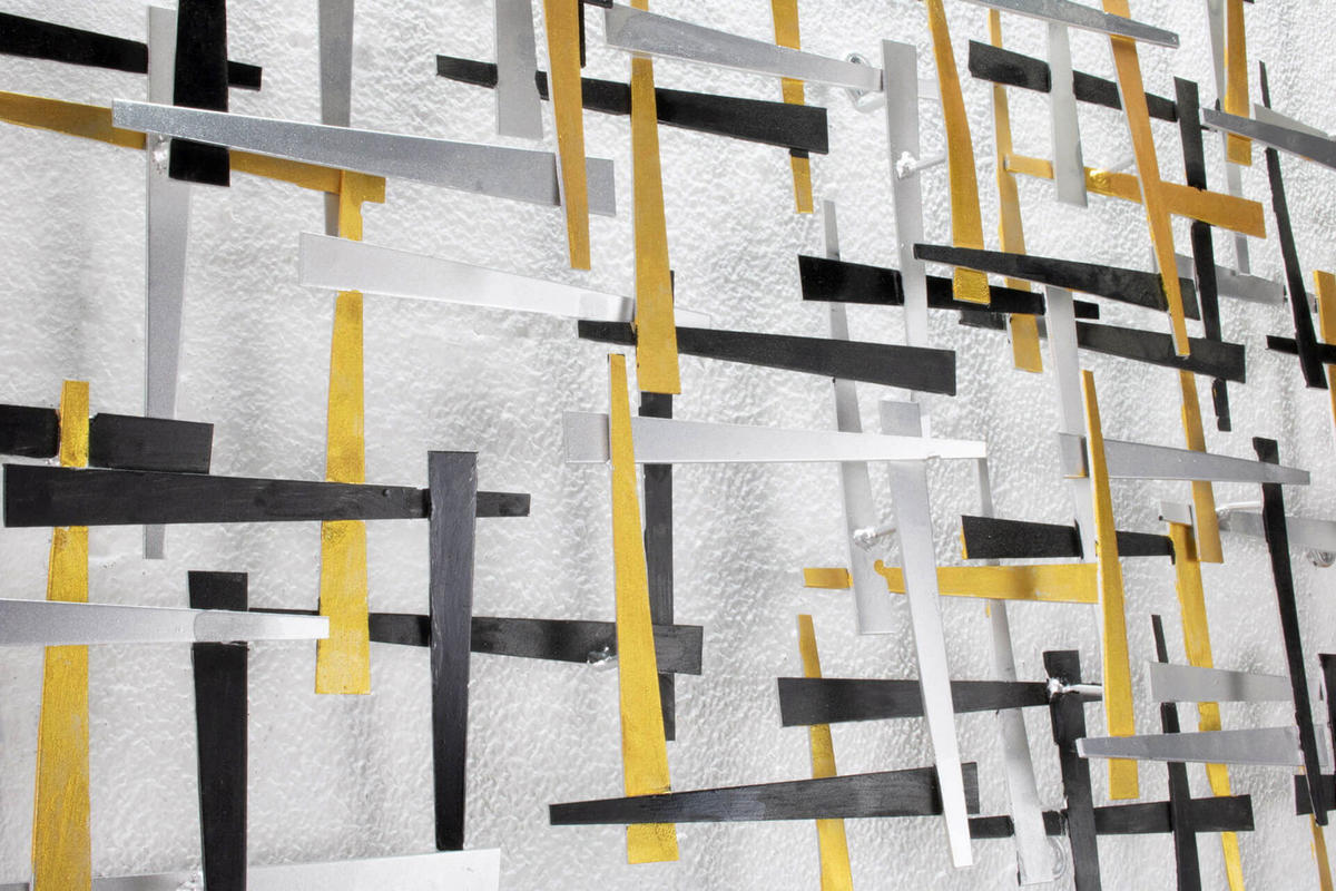 WANDDEKO Gold 108/60 cm - Goldfarben, Metall (3.89/60/4cm) - KUNSTLOFT