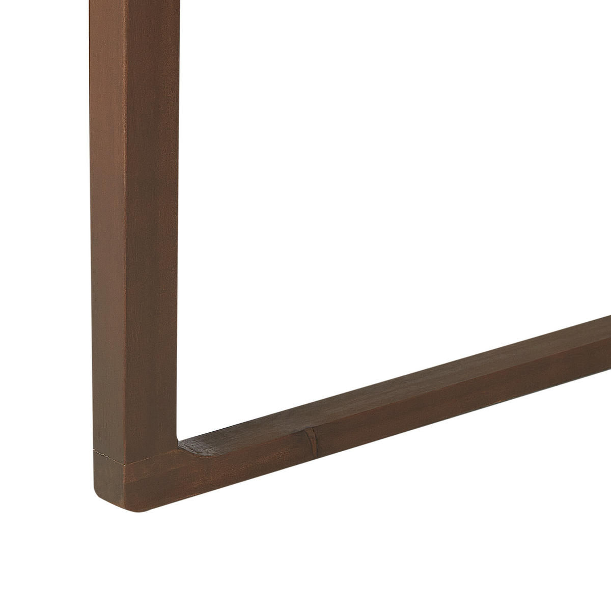 GARTENSTUHL Holz Dunkler Holzfarbton Sassari - Dunkelbraun, Holz (54/80/59cm) - Beliani