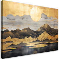 KUNSTDRUCK Gelb 100/70 cm - Gelb, Textil (100/70cm) - KUNSTLOFT