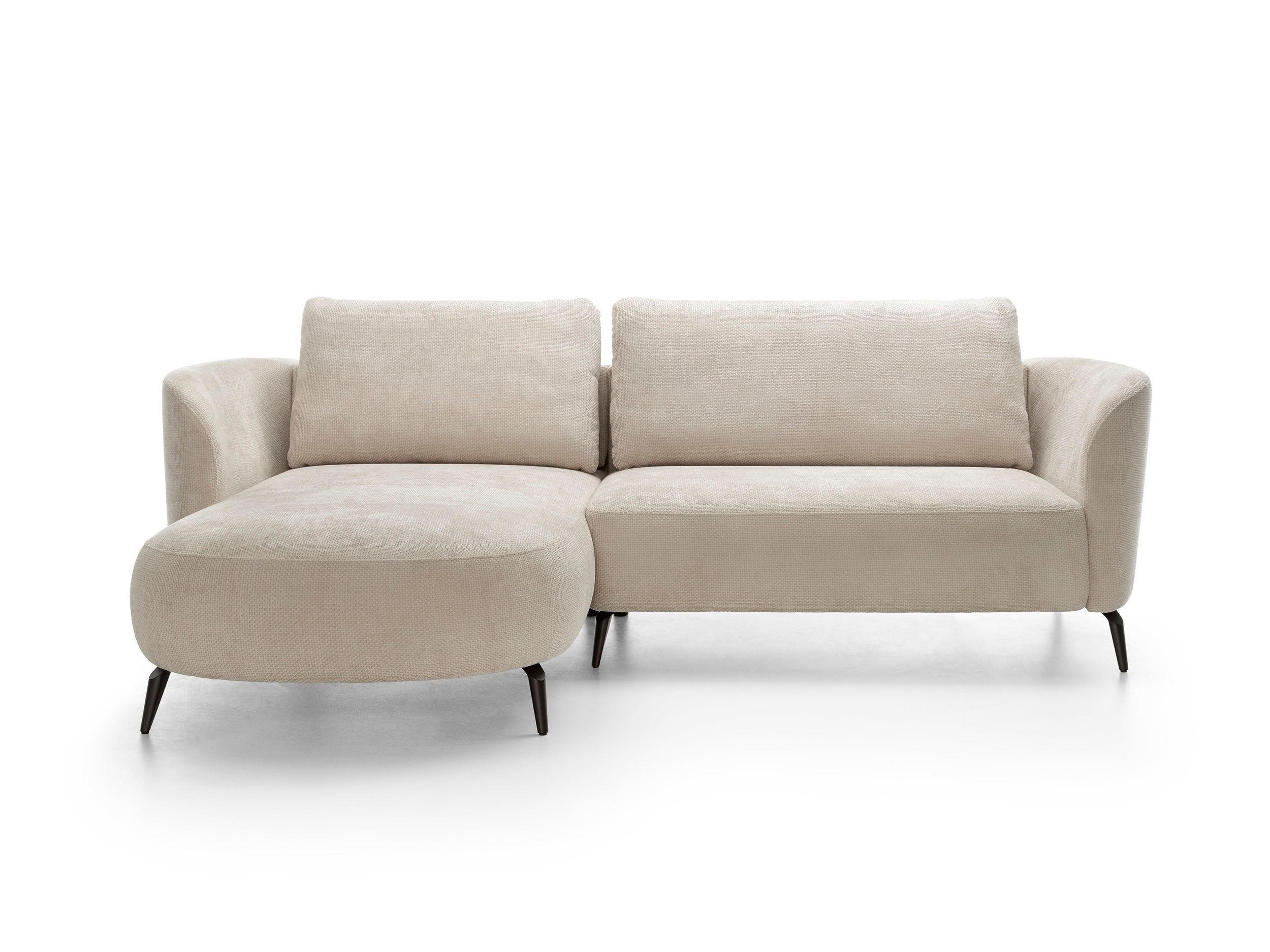 ECKSOFA VICO Beige Chenille mit Schlaffunktion - Beige, Holz (260/180cm) - MASSENO