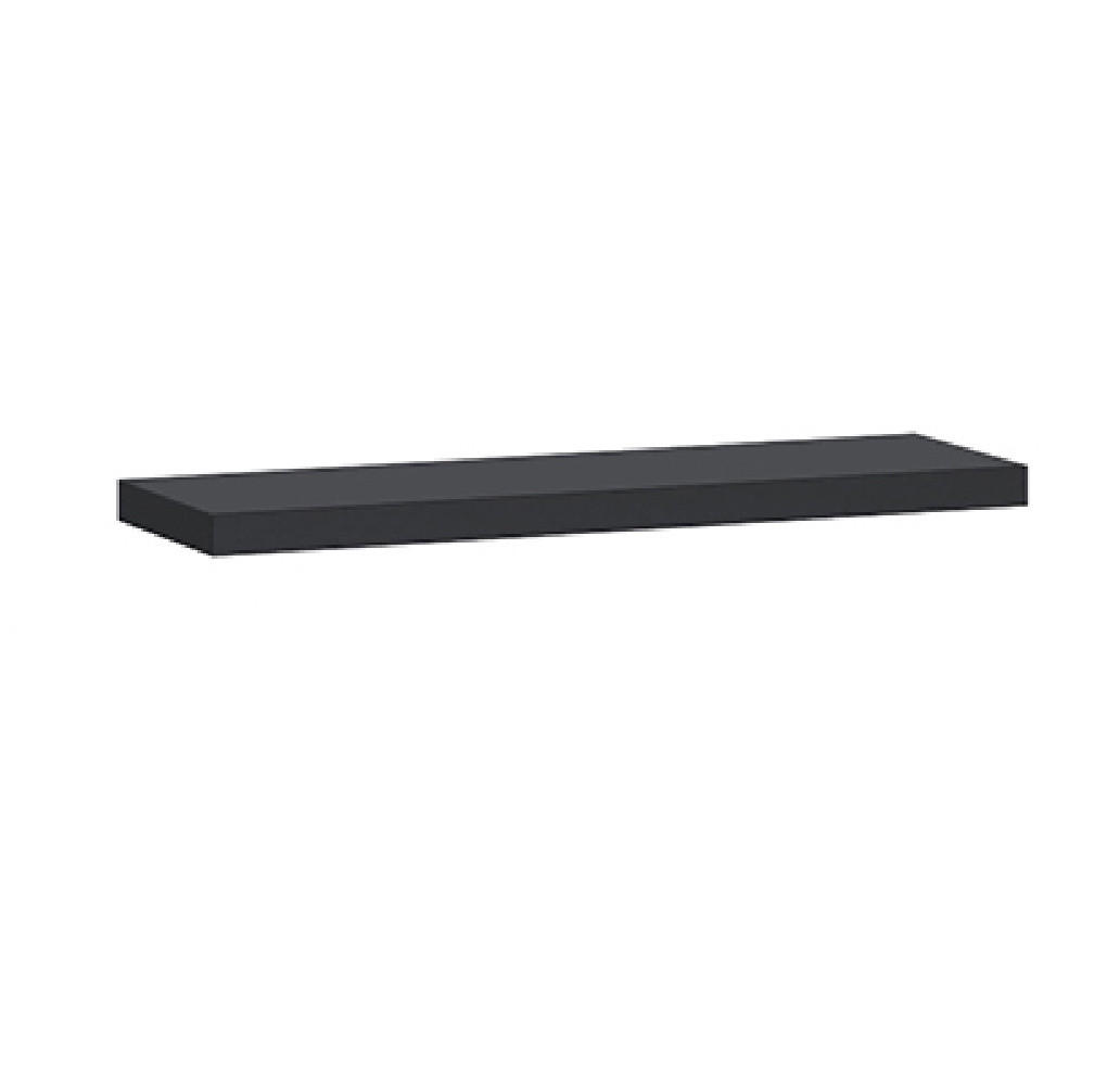 Ravio Wandregal Schwarz 68x3x20 cm