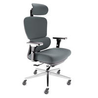 BÜROSTUHL ProSeat Anthrazit - Anthrazit/Silberfarben, Kunststoff/Textil (70/145/70cm) - Clouvou