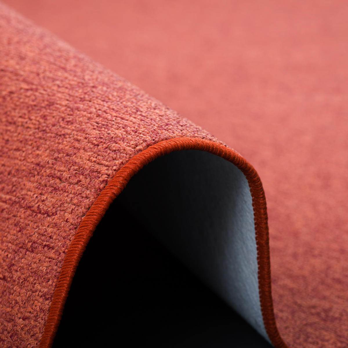 FEINSCHLINGEN VELOUR LÄUFER TEPPICH STRONG - Terra cotta, Textil (80/200cm) - Snapstyle