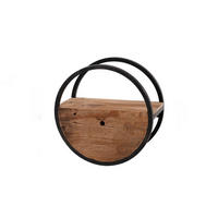 WANDREGAL RADEL Holz - Braun, Holz (50/50/25cm) - KAWOLA