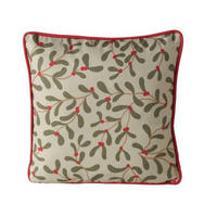 ZIERKISSEN Mistletoe 45/45 cm - Waldgrün, Textil (45/10/45cm) - Boltze Home