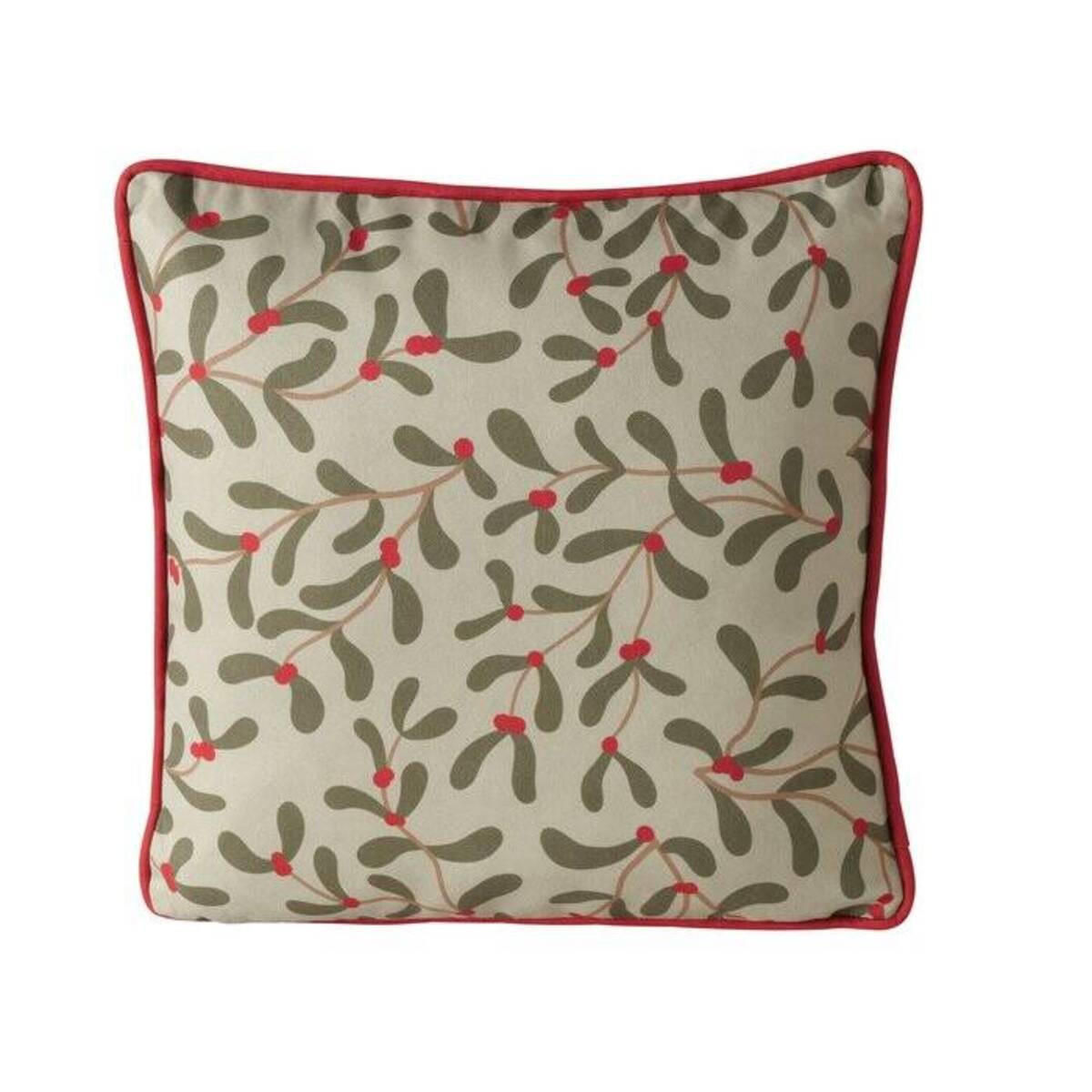 ZIERKISSEN Mistletoe 45/45 cm - Waldgrün, Textil (45/10/45cm) - Boltze Home